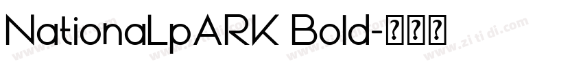 NationaLpARK Bold字体转换